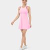 Kleider HALARA | Cloudful Air Fabric Color Block Ruckenfreies Racerback 2-Teiliges Mini-Cool-Touch-Freizeitkleid Mit Seitentaschen