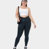 Rocke Und Skorts HALARA | Cloudful Shine Fabric Crossover Gesastasche Foliendruck Dehnbare Yoga-Leggings Aus Kunstleder In Voller Lange In Ubergrose