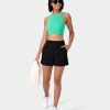 Kleidung HALARA Shorts Und Bikerhosen | Lassige Shorts Aus Cloudful -Stoff Mit Hohem Bund Und Elastischem Bund Und Taschen, 4 Zoll