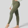 Leggings HALARA | Ultrasculpt Yoga-7/8-Leggings Mit Hoher Taille, Crossover-Bauchkontrolle, Po-Lifting Und Seitentaschen