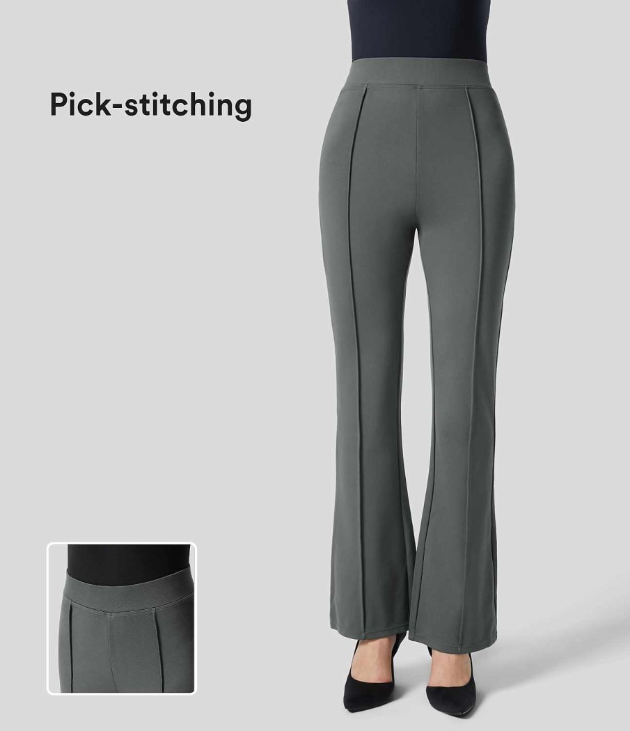 Leggings HALARA | Solide Arbeits-Schlaghose Mit Hoher Taille Und Gesastasche