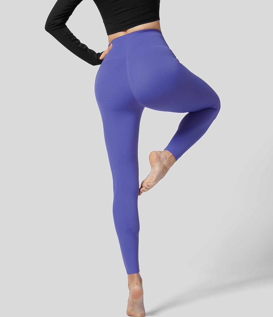 Leggings HALARA | Solide Yoga-7/8-Leggings Zum Uberziehen Aus Cloudful Fabric 3.0 Mit Hoher Taille