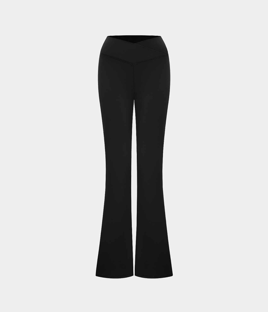 Leggings HALARA | Uberkreuzte, Hoch Taillierte Super Flare-Leggings Mit Gesastasche