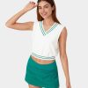 Kleidung HALARA Tanktops Und Camis | Everyday Cloudful Stoff-Tanktop Mit V-Ausschnitt Und Kontrastbesatz