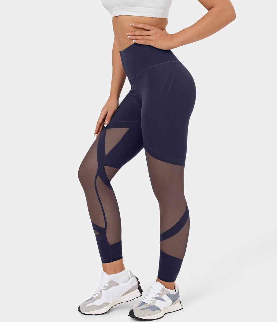 Leggings HALARA | Cloudful Fabric 3.0 Yoga-Leggings Mit Hohem Bund Und Kontrast-Mesh