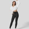 Jogginghosen Und Hosen HALARA | Cloudful -Stoff-Fleece-Yoga-Jogginghose Mit Hoher Taille, Kordelzug Und Seitentasche In Voller Lange