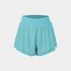 Kleidung HALARA Shorts Und Bikerhosen | 2-In-1-Freizeitshorts Mit Hohem Bund Und Ruschensaum