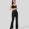 Leggings HALARA | Gerippte Arbeits-Schlaghose Mit Hohem Bund Und Seitentaschen Und Geteiltem Saum