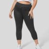 Denim HALARA | Halaramagic Lassige Capri-Leggings Aus Denim In Ubergrose Mit Hoher Taille Und Seitentaschen Aus Dehnbarem Strick