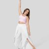 Jogginghosen Und Hosen HALARA | Breezeful Hoch Taillierte Palazzo-Hose Mit Tasche Am Hinteren Bund, Fliesende, Geteilte 2-In-1-Hose Mit Weitem Bein Und Schnell Trocknender, Lassiger Hose In Ubergrose