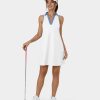 Kleider HALARA | Cloudful Air Fabric Kragen Mit V-Ausschnitt Und Seitentasche, 2-Teilige Cool-Touch-Golfkleid-Golf-Tee-Tasche