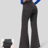 Denim HALARA | Halaramagic Lassige Super-Flare-Jeans Mit Hohem Bund Und Mehreren Taschen, Gewaschenem, Dehnbarem Strick