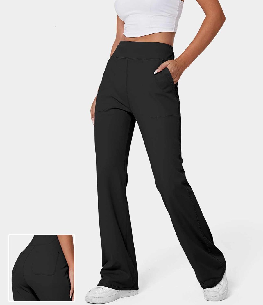 Leggings HALARA | Schlichte Flare-Leggings Mit Hoher Taille Und Seitentasche