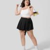 Rocke Und Skorts HALARA | Breezeful Hoch Taillierter, Seitlich Gebundener 2-In-1-Seitentaschen-Fliesender Micro-Mini-Flare-Schnelltrocknender, Lassiger Plus-Size-Rock