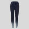 Denim HALARA | Halaramagic Lassige Skinny-Jeans Aus Mittelhohem, Geknopftem Reisverschluss Mit Mehreren Taschen Und Farbverlauf Aus Dehnbarem Strick