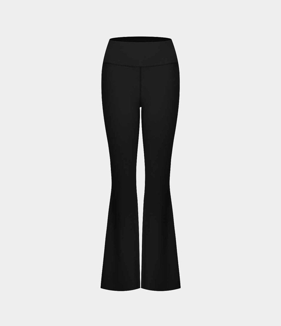 Leggings HALARA | Lassige Flare-Leggings Aus Cloudful Air-Gewebe Mit Hoher Taille Und Taschen An Der Vorderseite, Durchgehender Lange