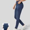 Leggings HALARA | Halaramagic Hoch Taillierte, Lassige Skinny-Jeans Mit Knopf Und Reisverschluss Und Mehreren Taschen