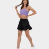 Shorts Und Biker HALARA | Breezeful Mittelhohe, Geraffte, Fliesende, Schnell Trocknende Tanzshorts Mit Ruschen, 3''