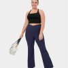 Plus + Kurve HALARA | Patitoff® Flow Tierhaarresistente Crossover-Leggings Mit Hoher Taille Und Gesastasche, Super-Flare-Leggings In Ubergrose