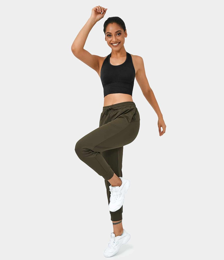 Oberteile HALARA | Nahtloser Flow-Workout-Sport-Bh Mit Mittlerem Halt, Racerback Und T-Rucken