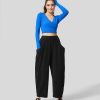 Jogginghosen Und Hosen HALARA | Lassige Cordhose Mit Weitem Bein Und Hoher Taille Und Seitentaschen