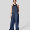 Kleidung HALARA Jumpsuits | Freizeit-Overall Aus Baumwolle Mit Verstellbaren Tragern Und Seitentaschen