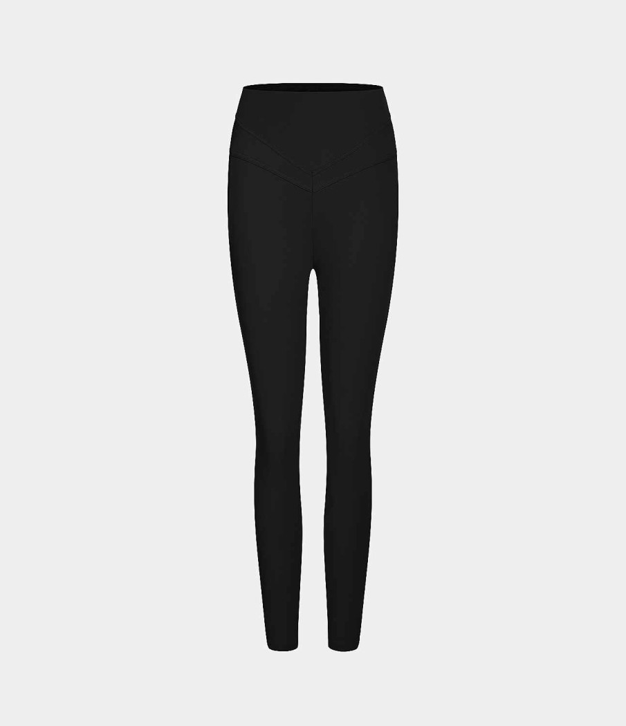 Leggings HALARA | Cloudful Fabric 3.0 Yoga-7/8-Leggings Mit Hohem Bund Und V-Formigem Bund