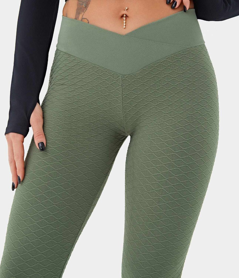 Leggings HALARA | Nahtlose Flow Crossover-Leggings Mit Mittlerer Leibhohe