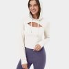 Oberteile HALARA | Lassiges Hoodie-Sweatshirt Mit Kapuze Und Kordelzug Und Ausschnitten