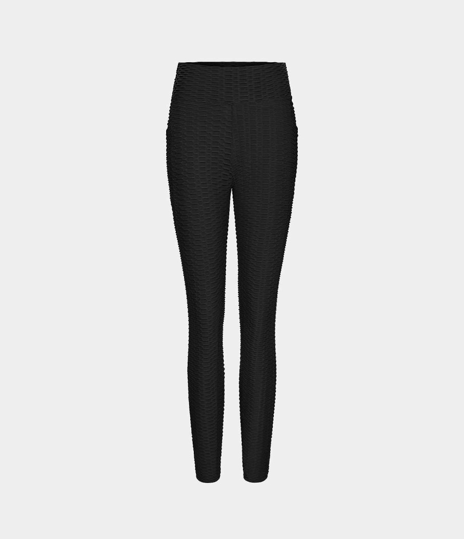 Leggings HALARA | Lassige 7/8-Leggings Mit Hoher Taille Und Geruschter Wabenstruktur