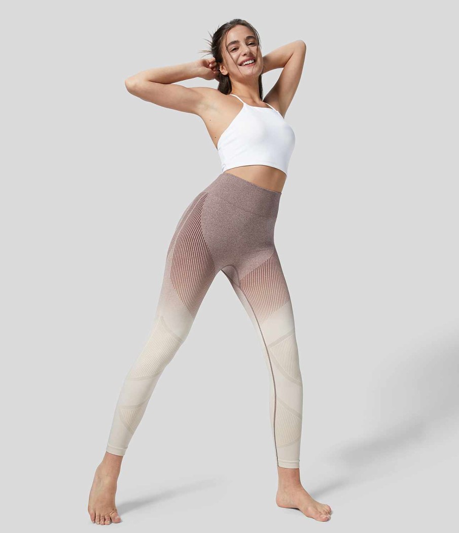 Leggings HALARA | Nahtlose Flow-Yoga-Leggings Mit Hoher Taille Und Farbverlauf