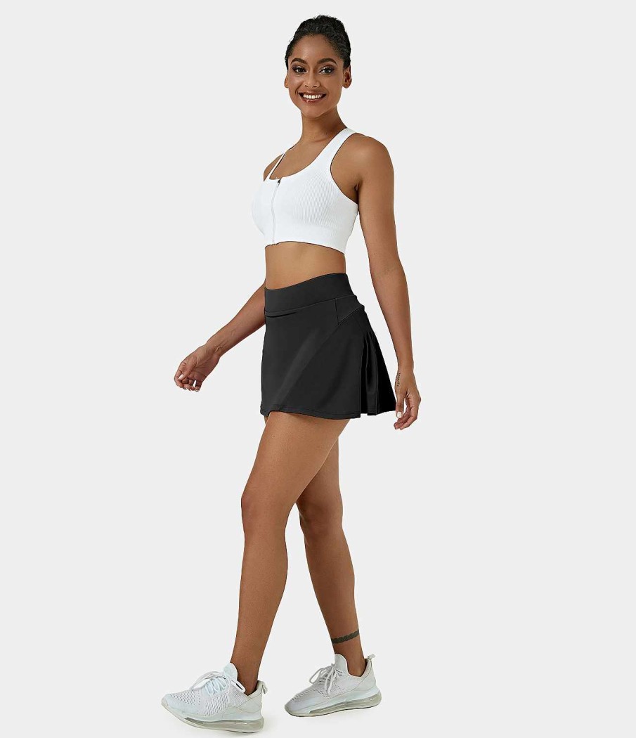 Rocke Und Skorts HALARA | Everyday Cloudful Air Fabric 2-In-1-Plissee-Cool-Touch-Tennisrock Mit Gesastasche