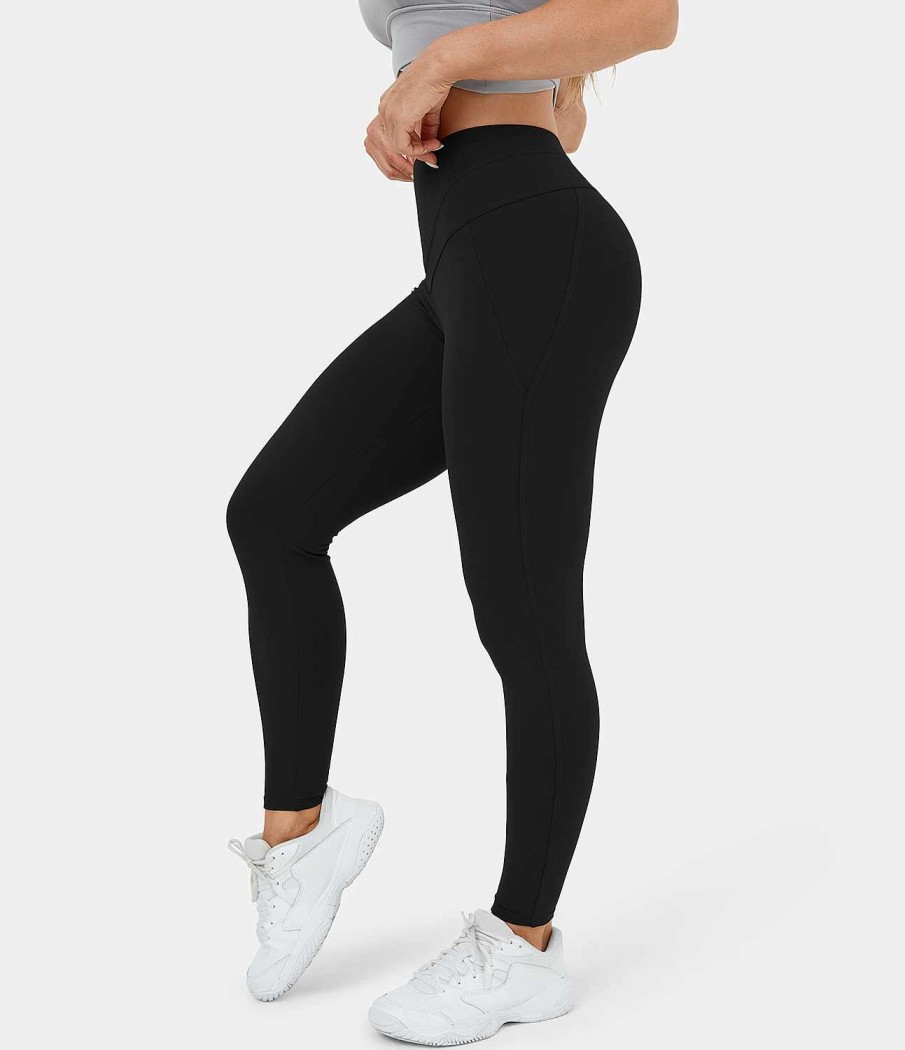 Leggings HALARA | Cloudful Fabric 3.0 Yoga-7/8-Leggings Mit Hohem Bund Und V-Formigem Bund