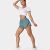 Kleidung HALARA Shorts & Bikershorts | 2-In-1-Shorts Aus Fliesendem Mesh Mit Kordelzug Und Kontrast