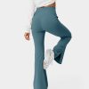 Leggings HALARA | Uberkreuzte, Ausgestellte Leggings Mit Taschen Und Geteiltem Saum In Voller Lange Smile