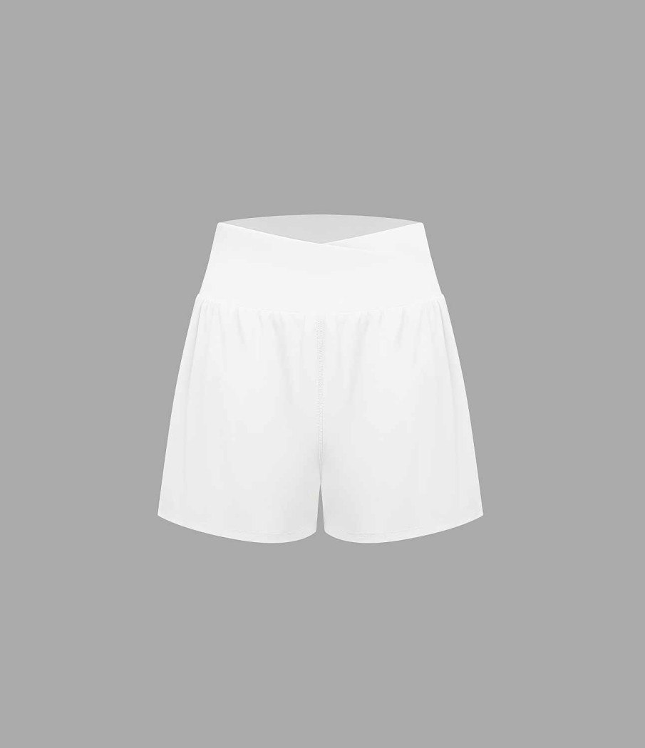 Shorts Und Biker HALARA | 2-In-1-Freizeitshorts Mit Hoher Taille Und Uberkreuzten Seitentaschen