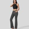 Leggings HALARA | Halaramagic Bootcut-Arbeitsjeans Mit Mittlerer Leibhohe Und Mehreren Taschen, Gewaschenem, Dehnbarem Strick