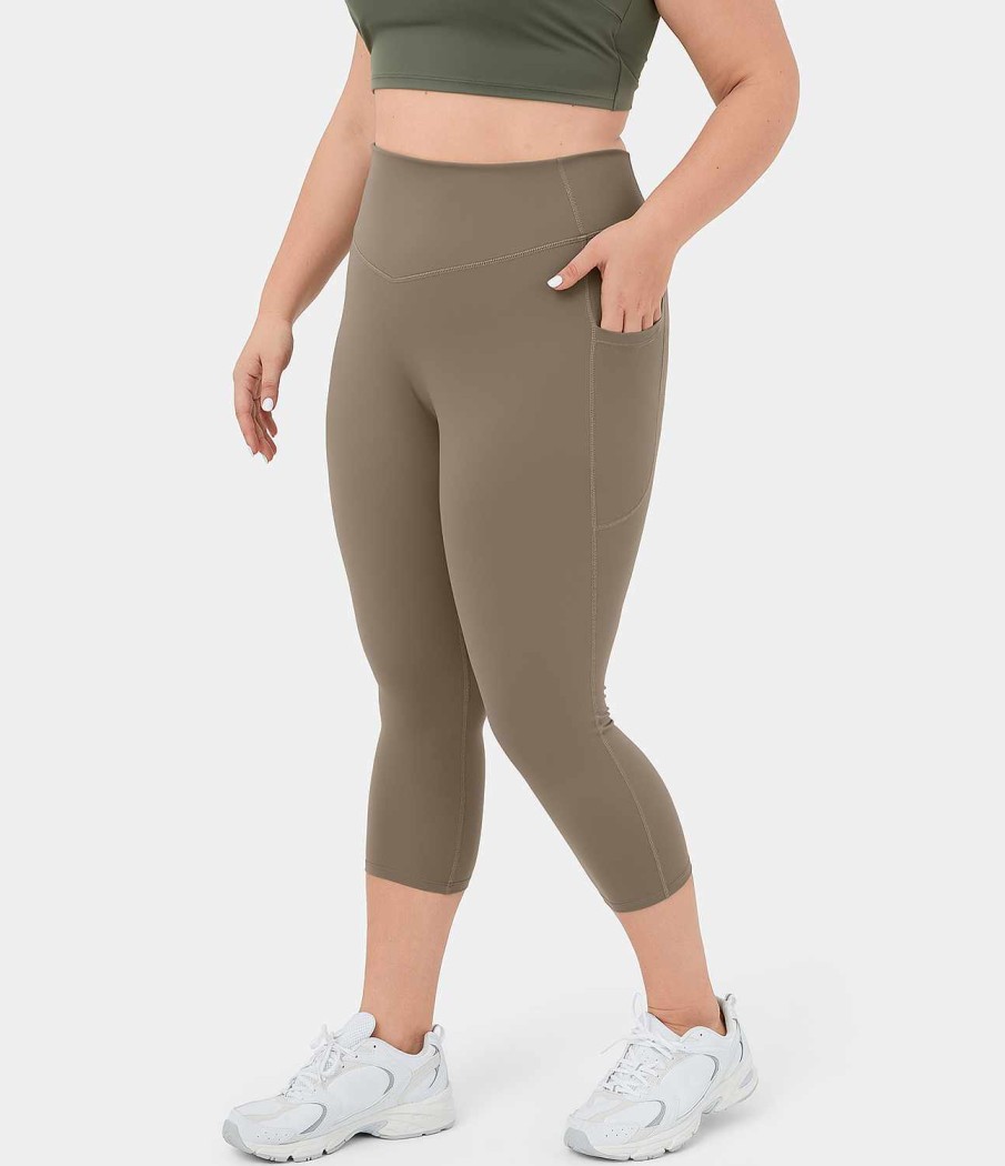 Leggings HALARA | Ultrasculpt Formende Trainings-Capri-Leggings Mit Hoher Taille Und Seitentasche In Ubergrose