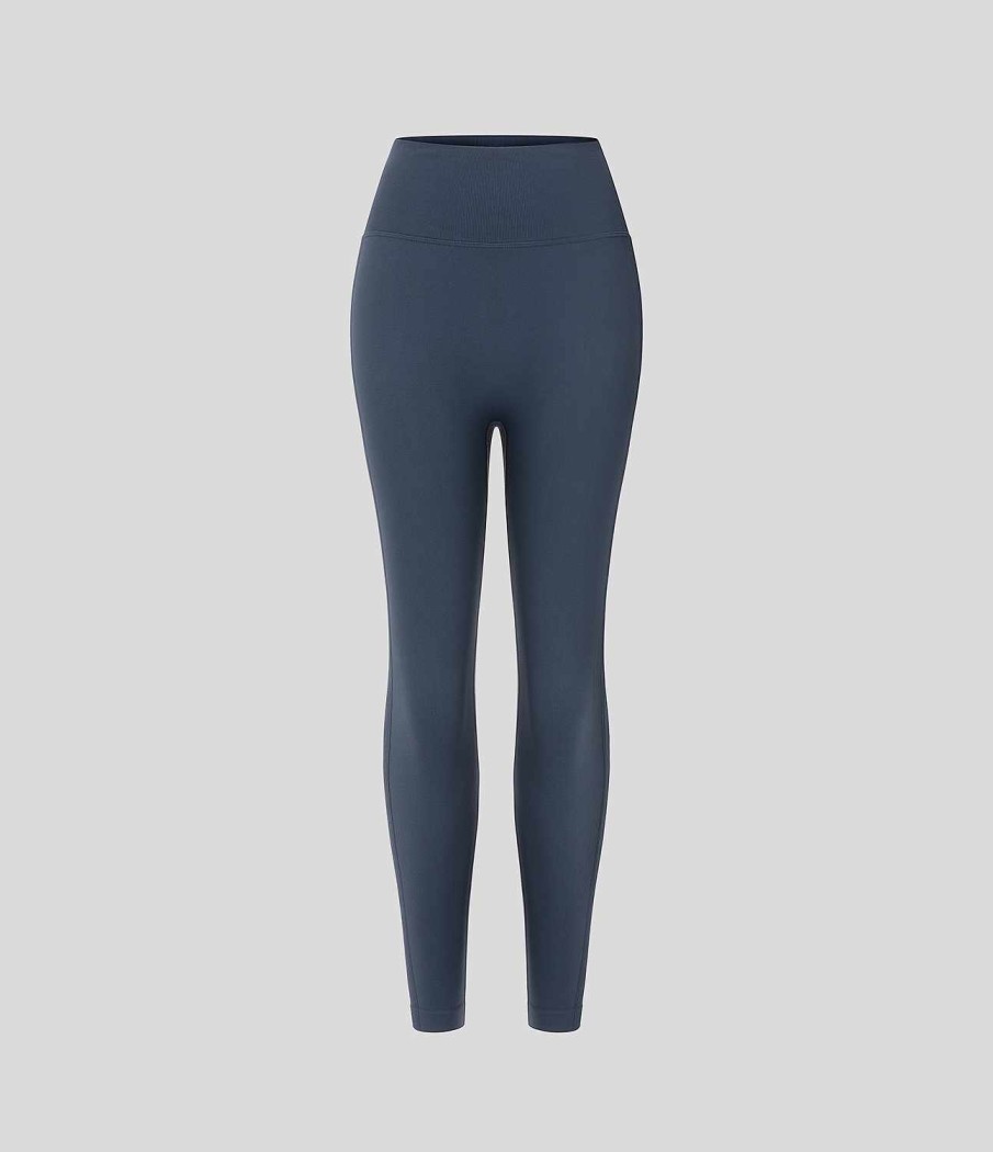 Leggings HALARA | Nahtlose Flow-Yoga-Capri-Leggings Mit Hoher Taille Und Po-Lifting, Geruscht