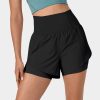 Kleidung HALARA Shorts Und Bikerhosen | Breezeful Super High Waist, Gebogener Saum, 2-In-1-Seitentasche, Schnell Trocknende Yoga-Shorts, 8,9 Cm