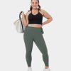 Leggings HALARA | Cloudful Fabric 3.0 Crossover Color Block 7/8-Leggings In Ubergrose