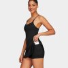 Kleider HALARA | Everyday Cloudful Stoff Ruckenfreies 2-In-1-Flare-Workout-Kleid-Wannabe