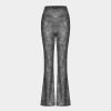 Rocke Und Skorts HALARA | Uberkreuzte, Hoch Taillierte, Dehnbare Crackle-Super-Flare-Leggings Mit Gesastasche